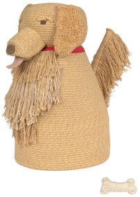 Бежова текстилна детска кошница за играчки 40x30x55 cm Luna – Lorena Canals