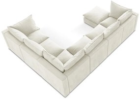 Бежов ъглов диван (десен ъгъл/U форма) Manao – Makamii