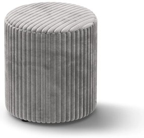 Светлосива табуретка от рипсено кадифе Dia – Micadoni