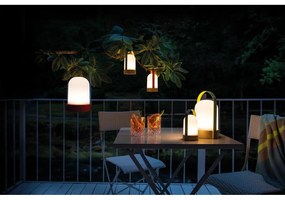 Бяла LED затъмняваща се настолна лампа (височина 15 cm) Uri – Remember