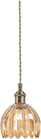 Markslöjd 109137 - Пендант на кабел GOTA 1xE14/40W/230V димчато бежово/месинг