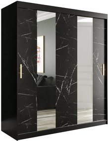 Гардероб Marmur 180 II-Black marble