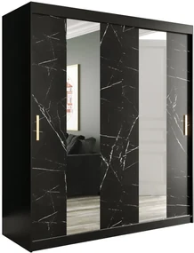 Гардероб Marmur 180 II-Black marble