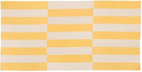 Жълта памучна плажна кърпа 100x160 cm Su – noo.ma