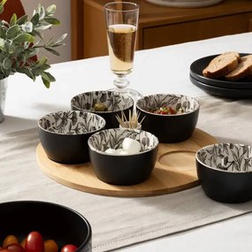 Сет за мезета Secret de Gourmet White Floral, 7 части