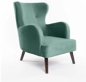 Кадифено кресло в цвят мента Noemye – Bonami Selection