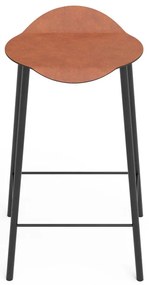 Кожен бар стол в цвят кафяв коняк Flamingo Bull – LIND DNA