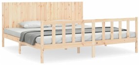 3192966 vidaXL Рамка за легло без матрак 200x200 см масивна чамова дървесина