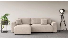 Бежов разтегателен ъглов диван (променлив) Lorine – Ropez