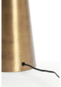 Настолна лампа в бронзов цвят с метален абажур (височина 52 cm) Dita – Light &amp; Living