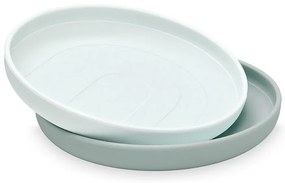 Сини силиконови детски чинии в комплект от 2 бр. ø 18,5 cm Petroleum – Cam Cam Copenhagen