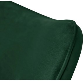 Тъмнозелено кадифено кресло Niko – Ropez