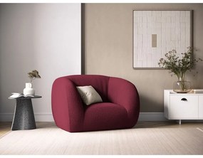 Кресло в цвят бордо, изработено от плат букле Essen - Cosmopolitan Design