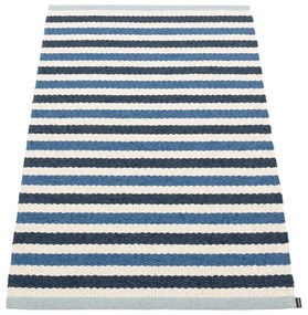Син и кремав килим за открито и закрито 70x120 cm Teo Denim – Pappelina