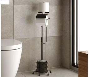 ЧЕТКА ЗА ТОАЛЕТНА TEKNO TEL MG-094B , С ПОСТАВКА ЗА ТОАЛ.ХАРТИЯ