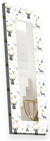 Стенно огледало с дървена рамка 40x120 cm - Wallity