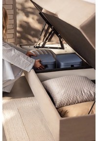 Боксспринг легло в кафяво-сив цвят с място за съхранение 180x200 cm Elva Bold – Bonami Selection