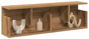 854849 vidaXL Стенен шкаф, 100x20x30 см, дъб артизан, инженерно дърво