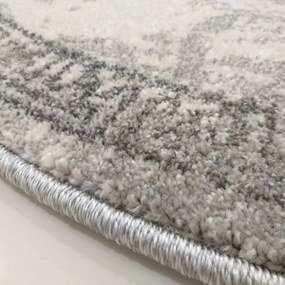 Кръгъл сив килим с мандала Ширина: 100 см | Дължина: 100 см
