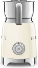Уред за разпенване на мляко Smeg MFF11CREU, 500 W, 600 мл, 8 програми, Подвижна кана, Автоматично изключване, Крем