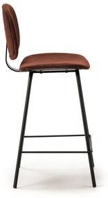 Бар столове в цвят бордо в комплект от 2 броя (височина на седалката 64 cm) Arus - Marckeric
