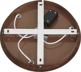 Japandi плафон тъмно дърво с регулируеми спотове 3 светлини IP44 - Ducha