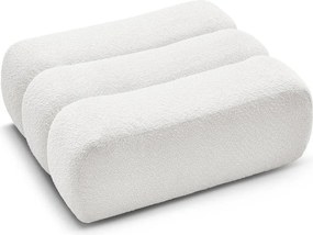 Бяла табуретка от прежда с примки от букле Azra – Bobochic Paris