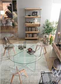 Стъклена кръгла трапезна маса ø 130 cm Iride – Bizzotto