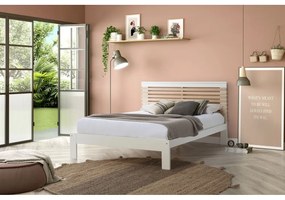 Бяло двойно легло с решетка 140x190 cm Vectra - Marckeric