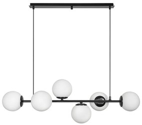 Полилей ФИОРЕ, черен/бял, 6xE27