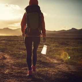 LED настолна лампа в бяло и кафяво (височина 20 cm) Bruno – Fischer &amp; Honsel