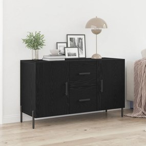 Sonata H Стенен бюфет Черен дъб 100x36x60 см от инженерна дървесина