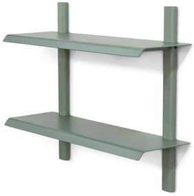 Зелено-сив на няколко нива метален стенен рафт 60 cm Hola – Spinder Design