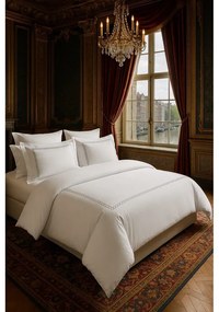 Бяло единично спално бельо от памучен сатен с включен долен чаршаф/6 части 140x200 cm Whispered Serenity – Mila Home Luxury