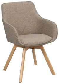 Бежови тапицирани трапезни столове в комплект 2 бр. Alison – Rowico