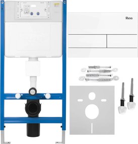 КОМПЛЕКТ СТЕЛАЖ ЗА ВГРАЖДАНЕ Е  K011A-Q Rea T White Glass
