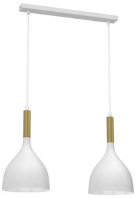 Пендел NOAK 2xE27/15W/230V бял/златист