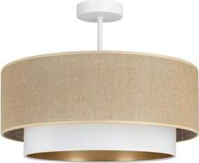 Плафон SARTA 1xE27/60W/230V Ø 45 см бял/юта