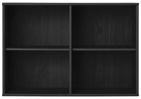 Черна висяща библиотека от декор от ясен 89x61 cm Mistral – Hammel Furniture