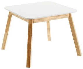 Детска маса с бял плот 55x55 cm - Casa Selección