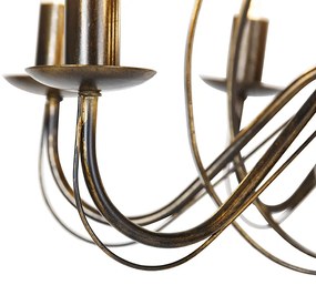 Класически полилей антично злато 8-светлина - Giuseppe