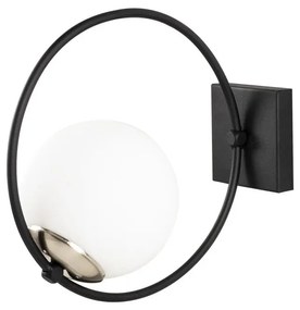 Черна метална стенна лампа Opviq lights Aria - Opviq lights