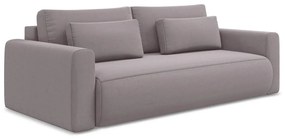 Кадифен разтегателен диван с място за съхранение в цвят лавандула 238 cm Kapua – Makamii