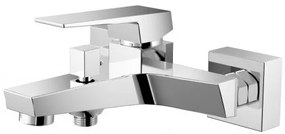 Стенен смесител за вана и душ ЕЛИНОР ICF 6491191, месинг, хром, 6.9x18.1см
