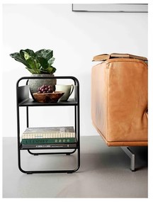 Черна метална конзолна маса 36x48 cm A-Console - Zone