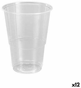 Комплект чаши за многократна употреба Algon Пластмаса Прозрачен 25 Части 500 ml (12 броя)