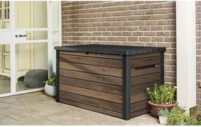 Кафява пластмасова градинска кутия за съхранение Signature – Keter