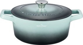Тенджера Swiss Haus SH-ZC24G, 24х11 см, 4.2 л, Sapphire-керамично покритие, Индукция, Тюркоаз