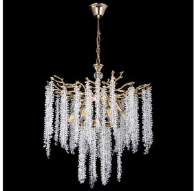 Пендел 6xE14/60W/230V Ø 53 cm златист