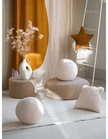 Светлокафяв детски пуф от букле Round – Wigiwama